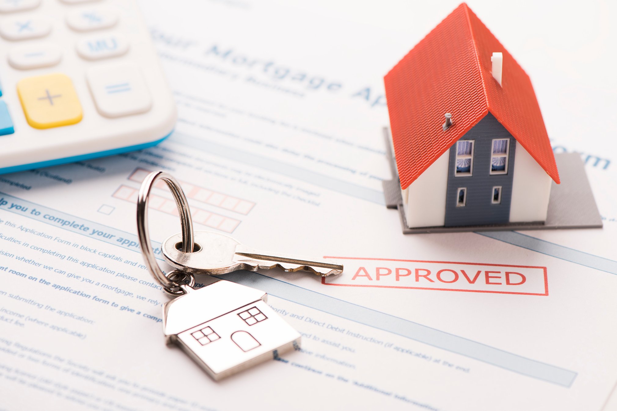 Approved mortgage loan agreement application